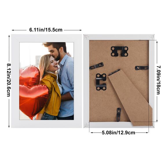 Giftgarden 12 Stück Bilderrahmen Set 13x18 cm für 18x13 Fotos und Bilder, Moderne Weiß Fotorahmen Collage, Wand- oder Tischaufsteller - Geschenk Freund