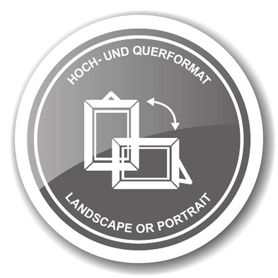 EDZARD Bilderrahmen Genua für Foto 6 x 9 cm, edel versilbert, anlaufgeschützt, mit Samtrücken, Fotorahmen zum Stellen