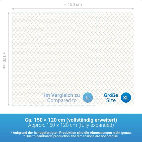 ecooe Deko Netz Foto hängende Wanddekoration DIY kreative Bilderrahmen Collage Fotowand, Größe XL Fischernetz mit 60 Holzklammern und 10 spurlosen Nägeln Fotoaufhängung (120cm x 150cm)