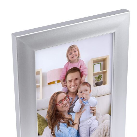 Giftgarden 12 Stück Bilderrahmen 10x15 cm Silber für 15x10 Fotos, Fotorahmen Collage Set mit Plexiglas, Wand- oder Tischaufsteller