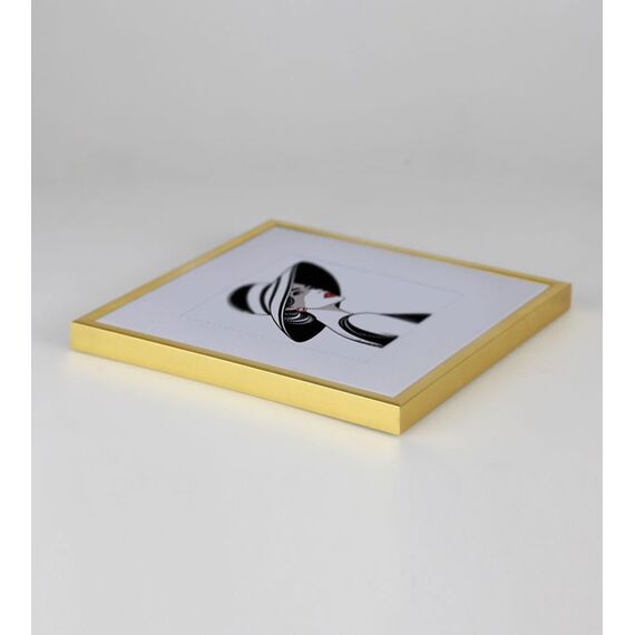 IDEAL TREND New Lifestyle Kunststoff Bilderrahmen quadratisch Foto Rahmen Picture Frame Collage: Farbe: Gold | Format: 40x40