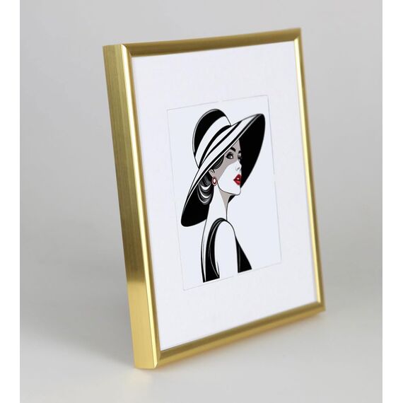 IDEAL TREND New Lifestyle Kunststoff Bilderrahmen quadratisch Foto Rahmen Picture Frame Collage: Farbe: Gold | Format: 30x30