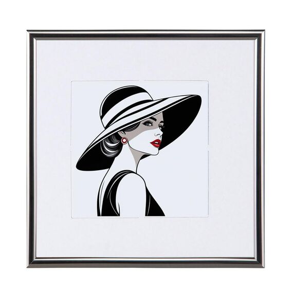 IDEAL TREND New Lifestyle Kunststoff Bilderrahmen quadratisch Foto Rahmen Picture Frame Collage: Farbe: Antrazit | Format: 50x50