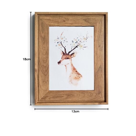 HUIXIANG Bilderrahmen 13x18cm Vintage Fotorahmen Retro Bilderrahmen Rustikal für Foto 18x13 Kann Aufgehängt Oder Tischplatte Geschenk für Hochzeit Jahrestag Freunde, Holzfarbe