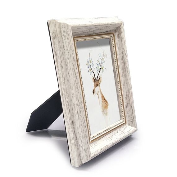 HUIXIANG Bilderrahmen 15x20 Vintage Fotorahmen mit Retro Bilderrahmen Rustikal für Foto 15 x 20cm Aufgehängt Oder Tischplatte Geschenk für Hochzeit Jahrestag Geburtstagsgeschenk Weiß