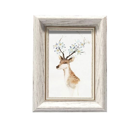 HUIXIANG Bilderrahmen 10x15cm Vintage Fotorahmen mit Glasscheibe Retro Bilderrahmen Rustikal für Foto Aufgehängt Oder Tischplatte Geschenk für Hochzeit Jahrestag Freunde Geburtstagsgeschenk Weiß