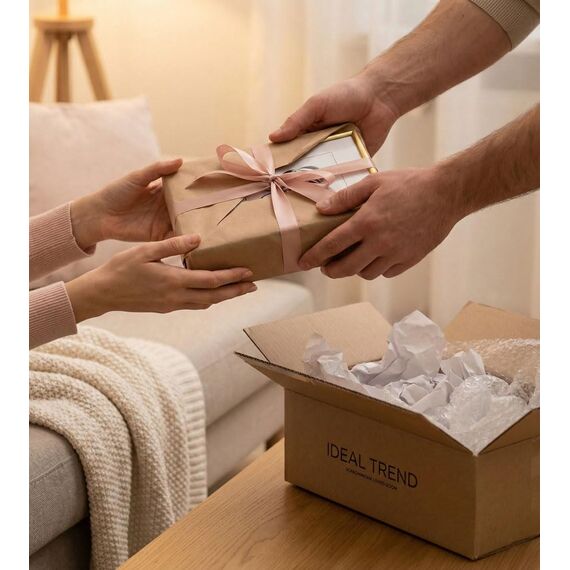 IDEAL TREND New Lifestyle Kunststoff Bilderrahmen quadratisch Foto Rahmen Picture Frame Collage: Farbe: Blau | Format: 40x40