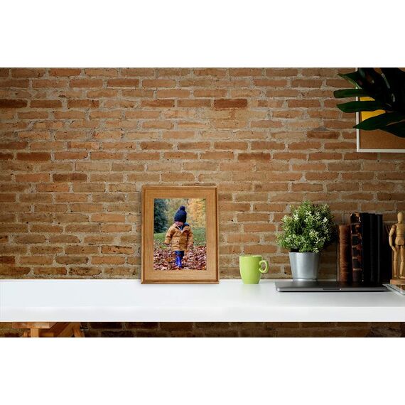 HUIXIANG Bilderrahmen 15x20cm Vintage Fotorahmen Retro Rustikal Portraitrahmen für Foto 20x15 Kann Aufgehängt Oder Tischplatte Geschenk für Hochzeit Jahrestag Freunde (Holzfarbe)