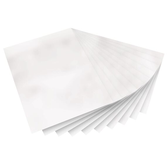 folia 450300/5 - Fensterfolie farblos, selbsthaftend, ca. 35 x 50 cm, 5 Bogen - ideal als Vorlagebogen für Fensterbilder, Window Color