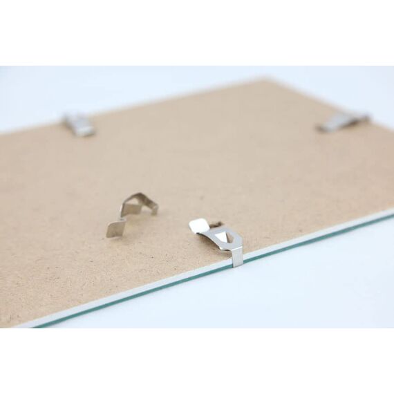 KM FOTO Rahmenlose Bildhalter Glasbildhalter Bilderrahmen Cliprahmen Klarglasrahmen Fotopräsentation: Format: 18x24