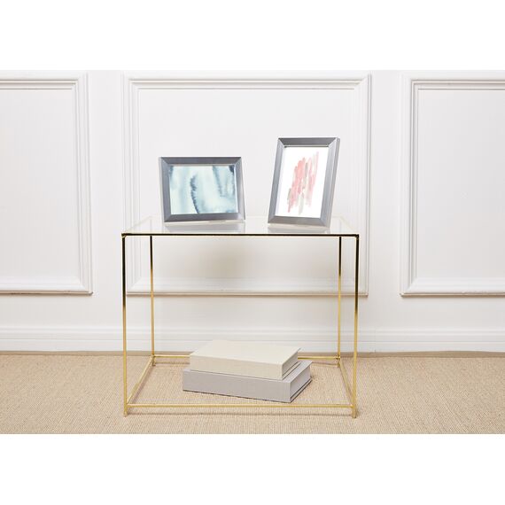 Amazon Basics Rechteckig Fotorahmen, 13 x 18 cm, 2 Stück, Nickelfarben