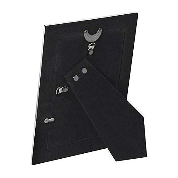 EDZARD Bilderrahmen Pavia für Foto 10 x 15 cm, gehämmert, edel versilbert, anlaufgeschützt, Samtrücken, 2 Aufhänger, Silber Fotorahmen zum Stellen oder Hängen