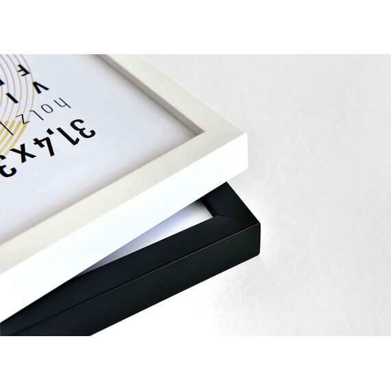 nielsen Schallplatten Rahmen, 31,4 x 31,6 cm (3er Set), Holz, Reinweiß, Vinyl Rahmen zum Aufhängen im Hoch- & Querformat, bruchsicheres Kunstglas, Vinyl Holz