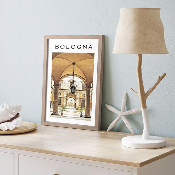 NESCL Bilderrahmen Eiche Holz für DIN A4 21 x 30 cm Natur Amerikanische Weiß-Eiche Dünner Rahmen | Frontplatte aus gehärtetem Glas | Picture Frame 21 x 29,7cm | Holzrahmen Holz-Bilderrahmen | 1-Pack