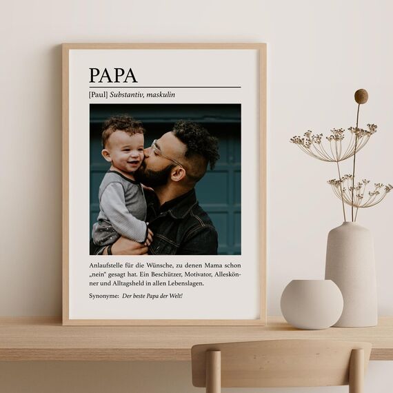 NESCL Bilderrahmen für DIN A3 30 x 42 cm Natur Holz Eiche Dünner Rahmen | Posterrahmen Groß Collage | Amerikanische Weiß-Eiche Picture Frame 29,7 x 42cm mit Acrylglas-Frontplatte, 1-Pack