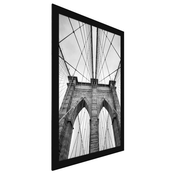 Americanflat 20x30 Poster Frame with Polished Plexiglass - Black Picture Frame - Wide Photo Frames Made of Engineered Wood for Vertical or Horizontal Wall Display - Epic Collection - Black