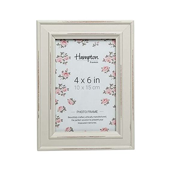 Hampton Frames PALOMA PAL301946LG Bilderrahmen, Glas, 10 x 15 cm, Hellgrau