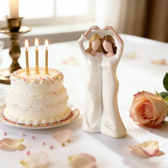 Storieme Beste Schwester Freundin Geschenke: Schwester Geburtstagsgeschenk Geschenke für Geburtstag Weihnachten Freundinnentag - Handbemaltes Schwestern Figur