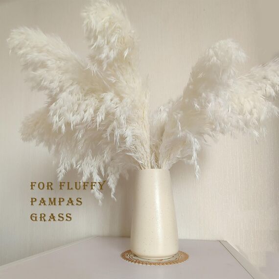 Vase Beige – Keramikvase, 15cm minimalistischer Boho Deko Beige für Moderne vase, Blumenvase Bauernhaus-Tischregal-Dekoration, Pampasgras Vases, Passend für Wohnzimmer, Wohnzimmer, Küche