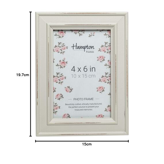 Hampton Frames PALOMA PAL301946LG Bilderrahmen, Glas, 10 x 15 cm, Hellgrau