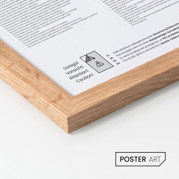 POSTER ART Bilderrahmen Set 2 Stück 50x70 cm Wotan Eiche San Diego | Zum Aufhängen aus MDF und Acrylglas | Wand Bilderrahmen Moderner Fotorahmen | Posterrahmen 50x70 cm