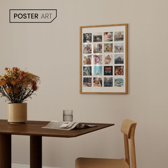 POSTER ART Bilderrahmen Set 2 Stück 50x70 cm Wotan Eiche San Diego | Zum Aufhängen aus MDF und Acrylglas | Wand Bilderrahmen Moderner Fotorahmen | Posterrahmen 50x70 cm