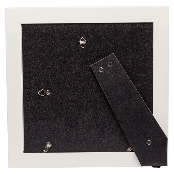 Hampton Frames | Bilderrahmen Paloma quadratisch | 10x10cm, gelb, Holz | Glasöffnung, 30mm Profil, freistehend & Wandmontage | Modernes Design für Fotos und Dekoration