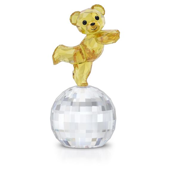 Swarovski Kris Bär Auf in die Disco, Ornament mit Strahlenden Kristallen