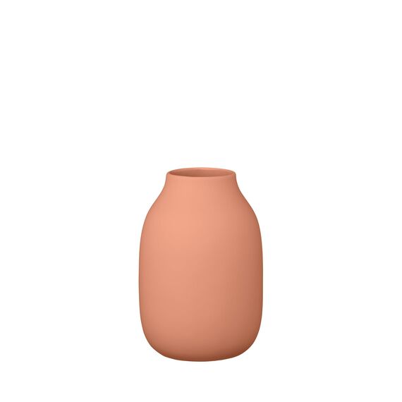 blomus Vase -COLORA- | Keramik | Amber Brown | Größe S | H 15 cm x B 10 cm x T 10 cm