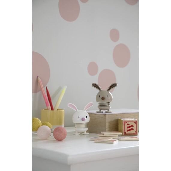 Hoptimist Lamm, Osterdeko, Niedliche Tischdeko zu Ostern, Kleine Ostergeschenke Erwachsene, Frühlingsdeko Innen, 7,2 x 5,8 x 7,4 cm, Hellrot