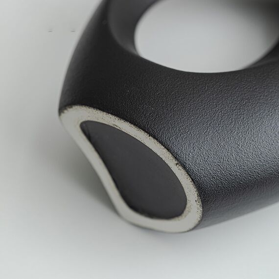 Keramik Vase, SUKIYPO Aufgewertet 2er Set Hohle Schwarz Moderne Vasen für Nordisches, Groß Vasen Deko, ästhetische Boho Blumenvasen für Zuhause, Wohnzimmer, Büro, Bauernhaus, Couchtisch Dekoration