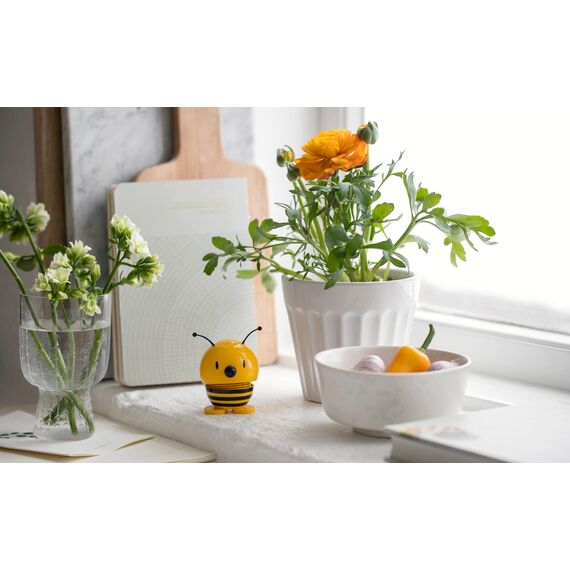 Hoptimist - Animals - Skandinavisches Design Deko Figuren (Small - Biene - Gelb)