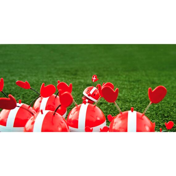 Hoptimist Dänischer Roligan, Wackelfigur & Glücksbringer Skandinavisch, Wohnzimmer & Schreibtisch Deko, Büro Gadget, Tolle Kleine Geschenke, 6,7 x 5,9 x 9,5 cm, Small, Rot