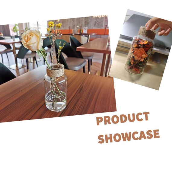 Kleine Vasen für Tischdeko, 6 Stück Mini Glasvasen, Vintage Vasen Set, ischvase Blumenväschen, Glasflaschen, Mini Dekoflaschen, Kleine Blumenvase für Hochzeit Tischdeko (Rund-A)