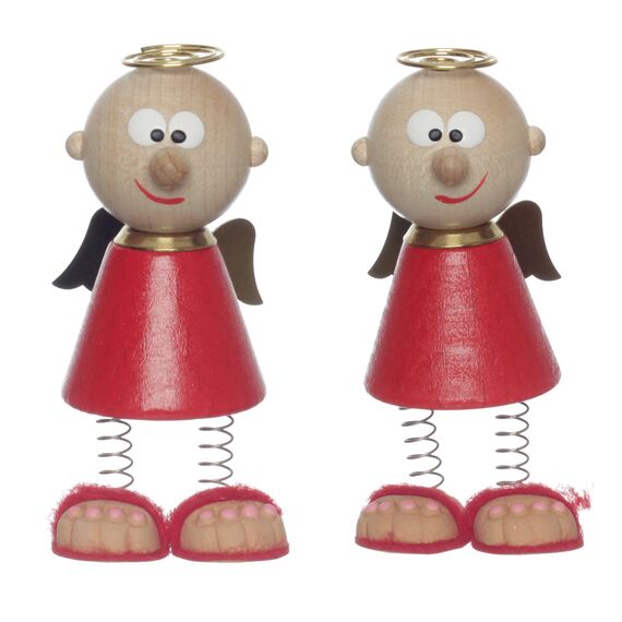 FILBA Charly Autofahrerschutzengel Spiralfederbeinen zum Aufstellen (rot)