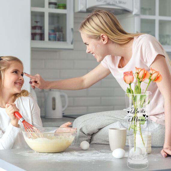 Merclix Muttertagsgeschenke für Mama Vase Mama Geschenk Geburtstag Ideen Weihnachten