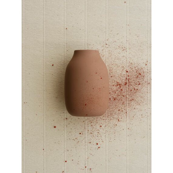 blomus Vase -COLORA- | Keramik | Indian Tan | Größe L | H 20 cm x B 14 cm x T 14 cm