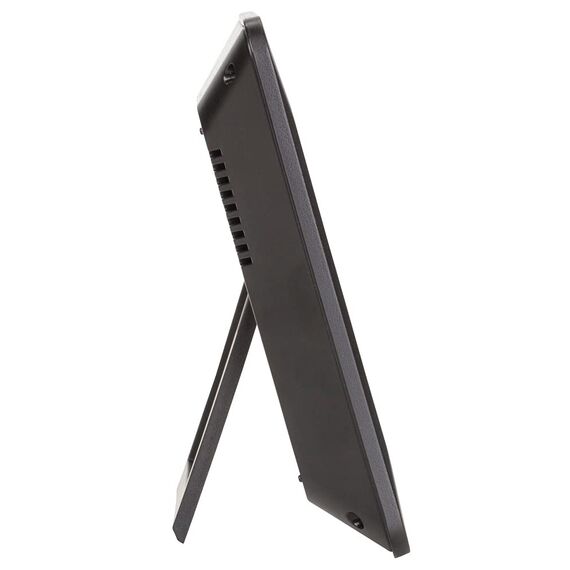 TFA Dostmann Wanduhr digital, 60.4519.01 (Schwarz mit Batterien)