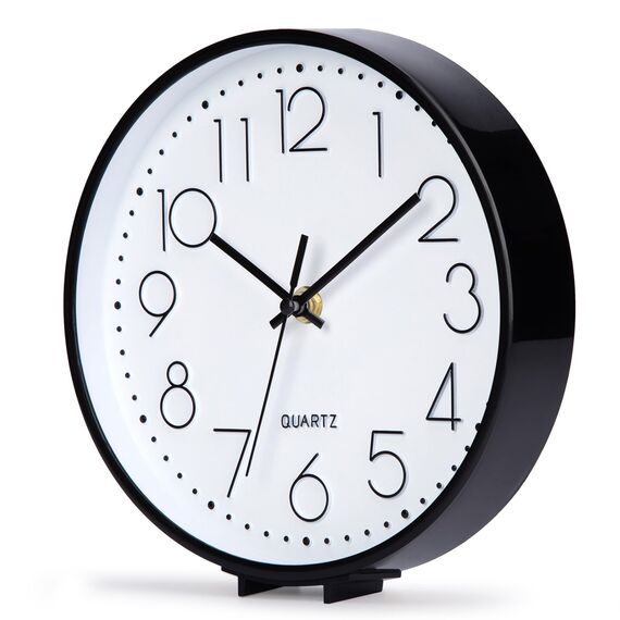 ACCSHINE Wanduhr Ohne Tickgeräusche Lautlos Tischuhr Modern 20cm Quarz Groß Batterie Wanduhr Einfach zu Lesen für Zimmer Zuhause KüChe Schlafzimmer Büro Schule
