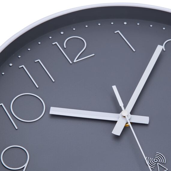 NESIFEE Funkuhr Wanduhr Ohne Tickgeräusche, lautlose Wanduhr, gut lesbar, Küchenuhr, Wohnzimmeruhr, modern, leise ohne Ticken