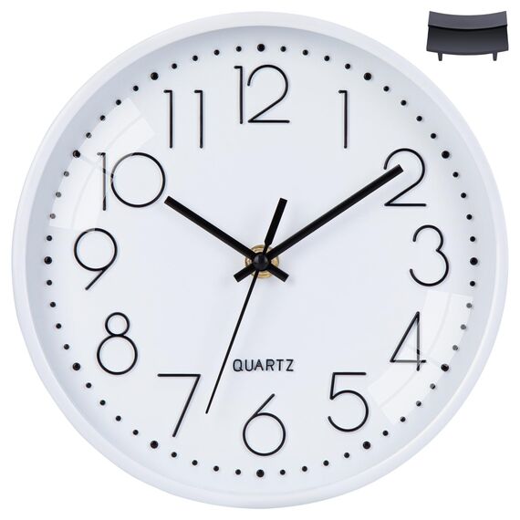 ACCSHINE Tischuhr Wanduhr Ohne Tickgeräusche Modern 20cm Quarz Groß Batterie Wanduhr Einfach zu Lesen für Zimmer Zuhause KüChe Wohnzimmer Büro Schule