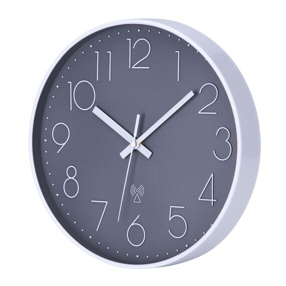 NESIFEE Funkuhr Wanduhr Ohne Tickgeräusche, lautlose Wanduhr, gut lesbar, Küchenuhr, Wohnzimmeruhr, modern, leise ohne Ticken