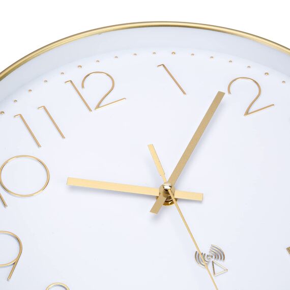 NESIFEE 30 cm, Moderne Funkuhr, Funkuhr, Wanduhr Funk geräuschlos Wanduhr Ohne Tickgeräusche, gut lesbar, batteriebetriebene wanduhr Funk für Wohnzimmer Schlafzimmer