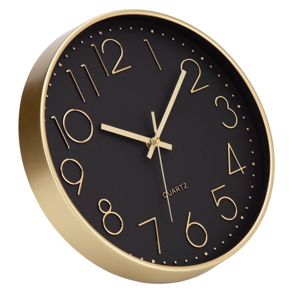 ACCSHINE Wanduhr Ohne Tickgeräusche Lautlos Küchenuhr 30cm Quarz Groß Batterie Betriebene Wanduhr Einfach zu Lesen für Zimmer Zuhause Wohnzimmer KüChe Schlafzimmer Büro Schule