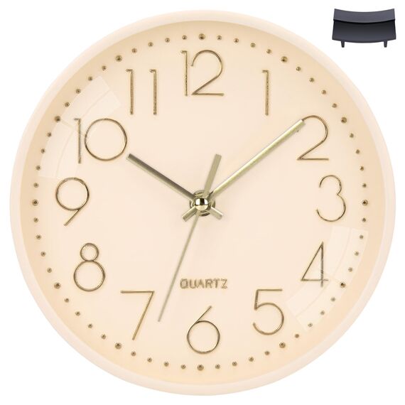 ACCSHINE Wanduhr Ohne TickgeräUsche Lautlos Modern 20cm Quarz Groß Batterie Betriebene Wanduhr Einfach zu Lesen für Zimmer Zuhause KüChe Schlafzimmer Büro Schule