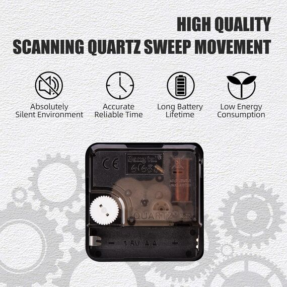 ACCSHINE Wanduhr Ohne TickgeräUsche Lautlos 30cm Modern Quarz Groß Batterie Betriebene Stereo Digital Wanduhr Einfach zu Lesen für Zimmer Zuhause KüChe Schlafzimmer BüRo Schule (Weiß + Schwarz)