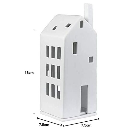 Räder Lichthaus - Lichthaus große Tür 18,6 cm, Porzellan, Weiß