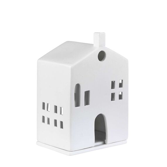 Räder Lichthaus - runde Tür 15 cm, Porzellan, Weiß