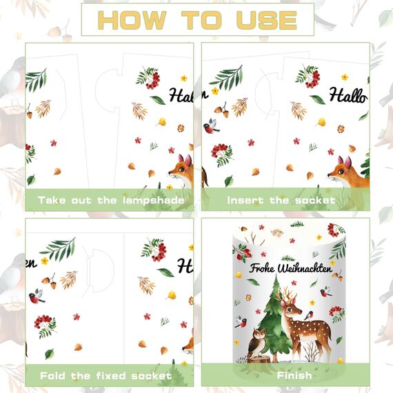 12 Windlicht Tischdeko Weihnachten, Windlicht Weihnachtstischdeko, Windlichter Weihnacht Deko, Teelichthalter Weihnachten Kerzen Deko, Winter Deko Weihnachts Tischdeko Weihnachtsfeier