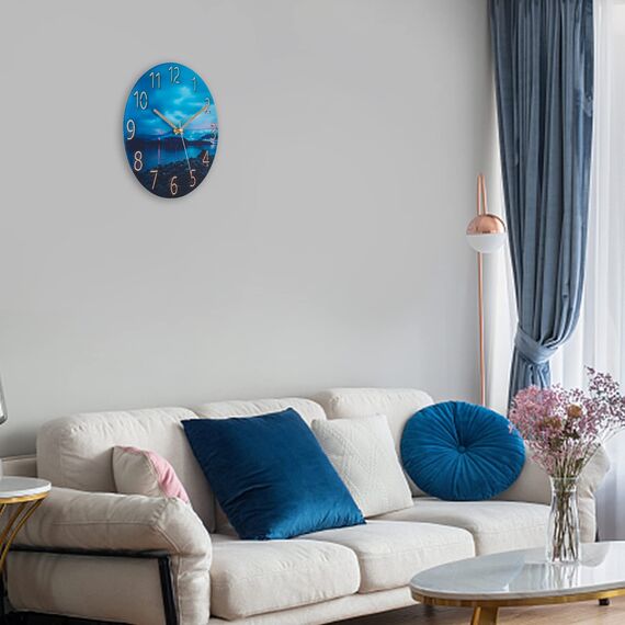 ACCSHINE Wanduhr Ohne TickgeräUsche Lautlos Modern 30cm Quarz Groß Batterie Betriebene Wanduhr Einfach zu Lesen für Zimmer Zuhause Wohnzimmer KüChe Schlafzimmer BüRo Schule